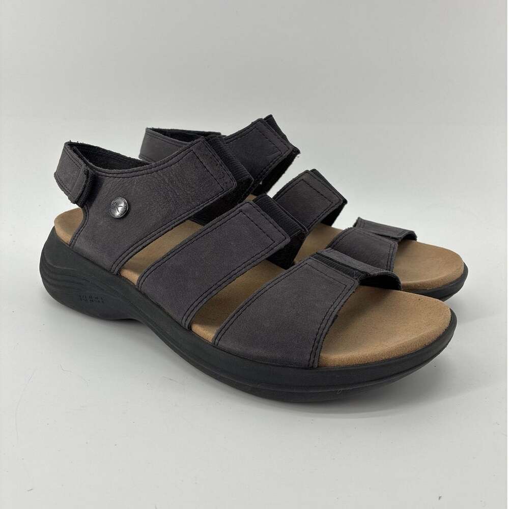 KURU Coda Muse Black Strappy Comfort Walking Sandal Size 8 Orthopedic Gorpcore